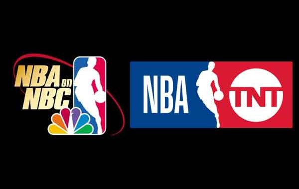 NBA on NBC and NBA TNT logos