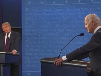 Trump and Biden debating
