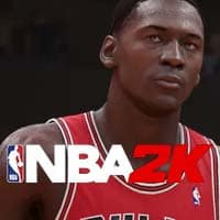 digital Michael Jordan and a NBA 2K logo