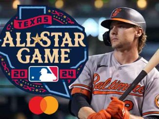 2024 MLB All-Star Game logo next to Gunnar Henderson