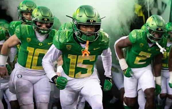 The Ducks exiting the locker room