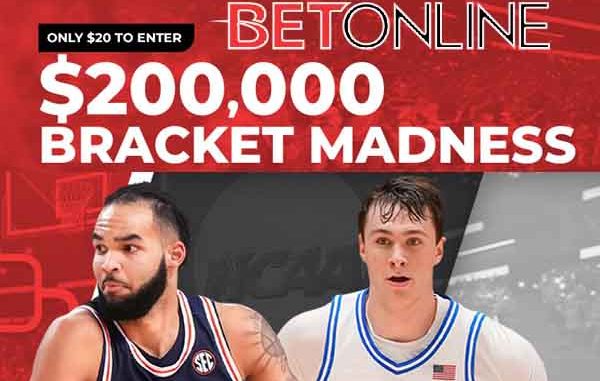 March Madness contest promo for BetOnline